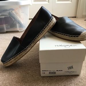 Halogen espadrilles in black leather